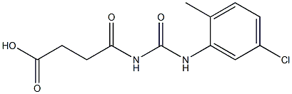 4-{[(5-chloro-2-methylphenyl)carbamoyl]amino}-4-oxobutanoic acid Struktur