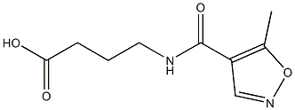 4-{[(5-methylisoxazol-4-yl)carbonyl]amino}butanoic acid Struktur