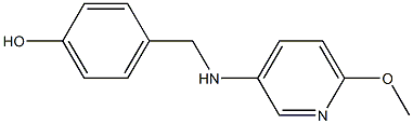 4-{[(6-methoxypyridin-3-yl)amino]methyl}phenol Struktur