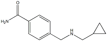 4-{[(cyclopropylmethyl)amino]methyl}benzamide Struktur