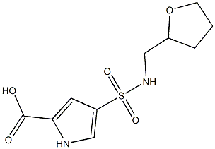 4-{[(tetrahydrofuran-2-ylmethyl)amino]sulfonyl}-1H-pyrrole-2-carboxylic acid Struktur