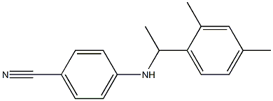 4-{[1-(2,4-dimethylphenyl)ethyl]amino}benzonitrile Struktur