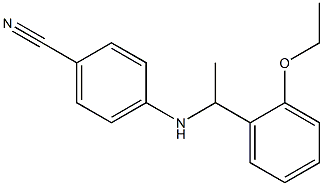 4-{[1-(2-ethoxyphenyl)ethyl]amino}benzonitrile Struktur