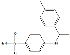 4-{[1-(4-methylphenyl)ethyl]amino}benzene-1-sulfonamide Struktur