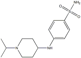 4-{[1-(propan-2-yl)piperidin-4-yl]amino}benzene-1-sulfonamide Struktur