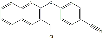 4-{[3-(chloromethyl)quinolin-2-yl]oxy}benzonitrile Struktur