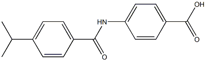 4-{[4-(propan-2-yl)benzene]amido}benzoic acid Struktur