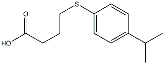 4-{[4-(propan-2-yl)phenyl]sulfanyl}butanoic acid Struktur