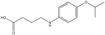 4-{[4-(propan-2-yloxy)phenyl]amino}butanoic acid Struktur