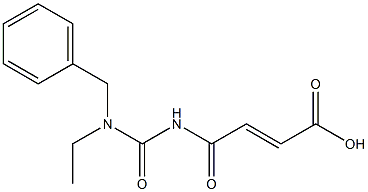 4-{[benzyl(ethyl)carbamoyl]amino}-4-oxobut-2-enoic acid Struktur