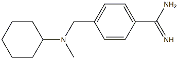 4-{[cyclohexyl(methyl)amino]methyl}benzenecarboximidamide Struktur