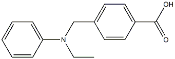 4-{[ethyl(phenyl)amino]methyl}benzoic acid Struktur