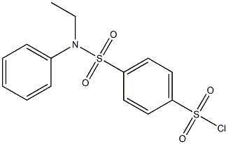 4-{[ethyl(phenyl)amino]sulfonyl}benzenesulfonyl chloride Struktur