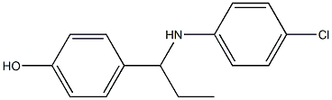 4-{1-[(4-chlorophenyl)amino]propyl}phenol Struktur