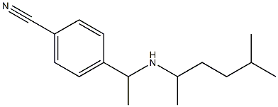 4-{1-[(5-methylhexan-2-yl)amino]ethyl}benzonitrile Struktur