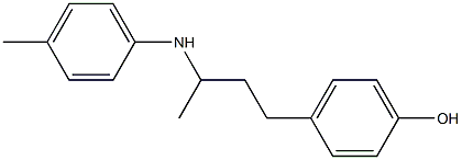 4-{3-[(4-methylphenyl)amino]butyl}phenol Struktur