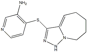 4-{5H,6H,7H,8H,9H-[1,2,4]triazolo[3,4-a]azepin-3-ylsulfanyl}pyridin-3-amine Struktur