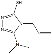 4-allyl-5-(dimethylamino)-4H-1,2,4-triazole-3-thiol Struktur