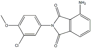 4-amino-2-(3-chloro-4-methoxyphenyl)-2,3-dihydro-1H-isoindole-1,3-dione Struktur