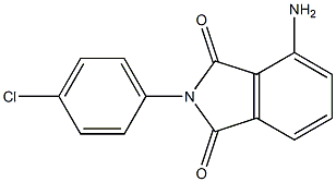 4-amino-2-(4-chlorophenyl)-2,3-dihydro-1H-isoindole-1,3-dione Struktur