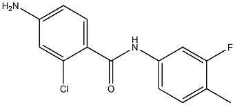 4-amino-2-chloro-N-(3-fluoro-4-methylphenyl)benzamide Struktur