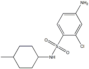 4-amino-2-chloro-N-(4-methylcyclohexyl)benzene-1-sulfonamide Struktur