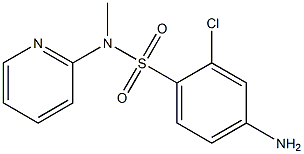 4-amino-2-chloro-N-methyl-N-(pyridin-2-yl)benzene-1-sulfonamide Struktur