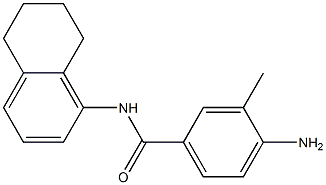 4-amino-3-methyl-N-(5,6,7,8-tetrahydronaphthalen-1-yl)benzamide Struktur