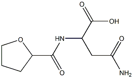 4-amino-4-oxo-2-[(tetrahydrofuran-2-ylcarbonyl)amino]butanoic acid Struktur