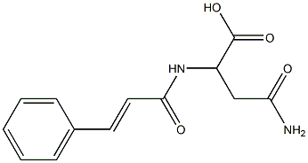 4-amino-4-oxo-2-{[(2E)-3-phenylprop-2-enoyl]amino}butanoic acid Struktur