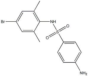 4-amino-N-(4-bromo-2,6-dimethylphenyl)benzene-1-sulfonamide Struktur