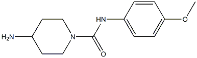 4-amino-N-(4-methoxyphenyl)piperidine-1-carboxamide Struktur