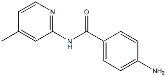 4-amino-N-(4-methylpyridin-2-yl)benzamide Struktur