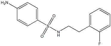 4-amino-N-[2-(2-fluorophenyl)ethyl]benzene-1-sulfonamide Struktur