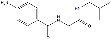 4-amino-N-[2-(isobutylamino)-2-oxoethyl]benzamide Struktur