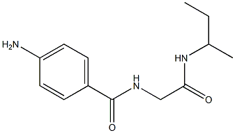 4-amino-N-[2-(sec-butylamino)-2-oxoethyl]benzamide Struktur