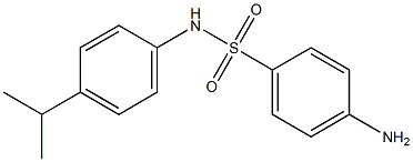 4-amino-N-[4-(propan-2-yl)phenyl]benzene-1-sulfonamide Struktur