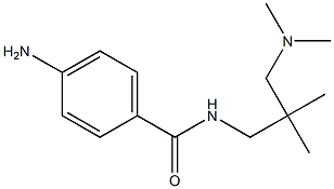 4-amino-N-{2-[(dimethylamino)methyl]-2-methylpropyl}benzamide Struktur