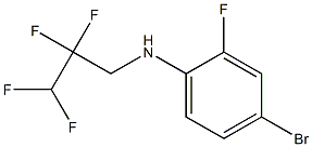 4-bromo-2-fluoro-N-(2,2,3,3-tetrafluoropropyl)aniline Struktur