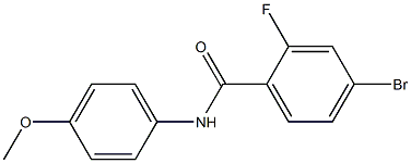 4-bromo-2-fluoro-N-(4-methoxyphenyl)benzamide Struktur