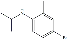 4-bromo-2-methyl-N-(propan-2-yl)aniline Struktur