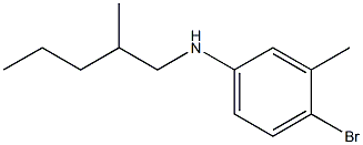 4-bromo-3-methyl-N-(2-methylpentyl)aniline Struktur