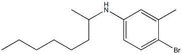 4-bromo-3-methyl-N-(octan-2-yl)aniline Struktur