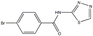 4-bromo-N-(1,3,4-thiadiazol-2-yl)benzamide Struktur