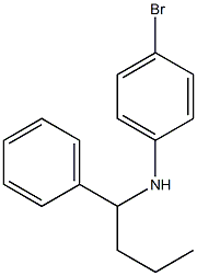 4-bromo-N-(1-phenylbutyl)aniline Struktur