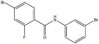 4-bromo-N-(3-bromophenyl)-2-fluorobenzamide Struktur