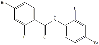 4-bromo-N-(4-bromo-2-fluorophenyl)-2-fluorobenzamide Struktur