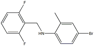 4-bromo-N-[(2,6-difluorophenyl)methyl]-2-methylaniline Struktur