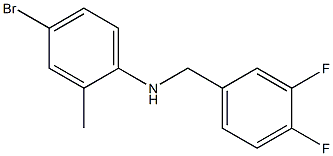 4-bromo-N-[(3,4-difluorophenyl)methyl]-2-methylaniline Struktur