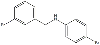 4-bromo-N-[(3-bromophenyl)methyl]-2-methylaniline Struktur